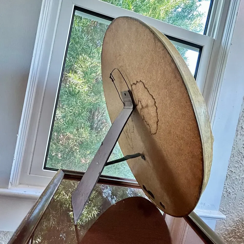 Vintage Shabby Chic Oval Mirror – Decorative Resin, Tabletop or Hanging
